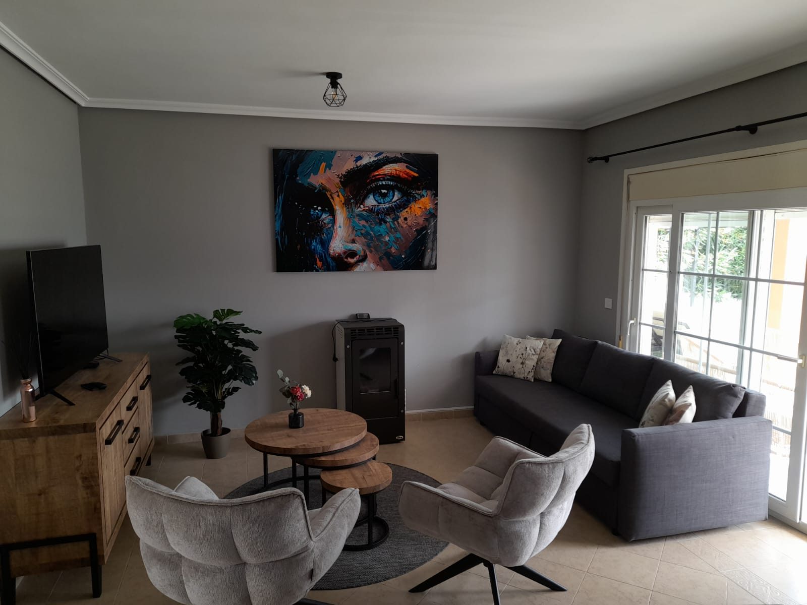 Woonkamer in Villa Renes