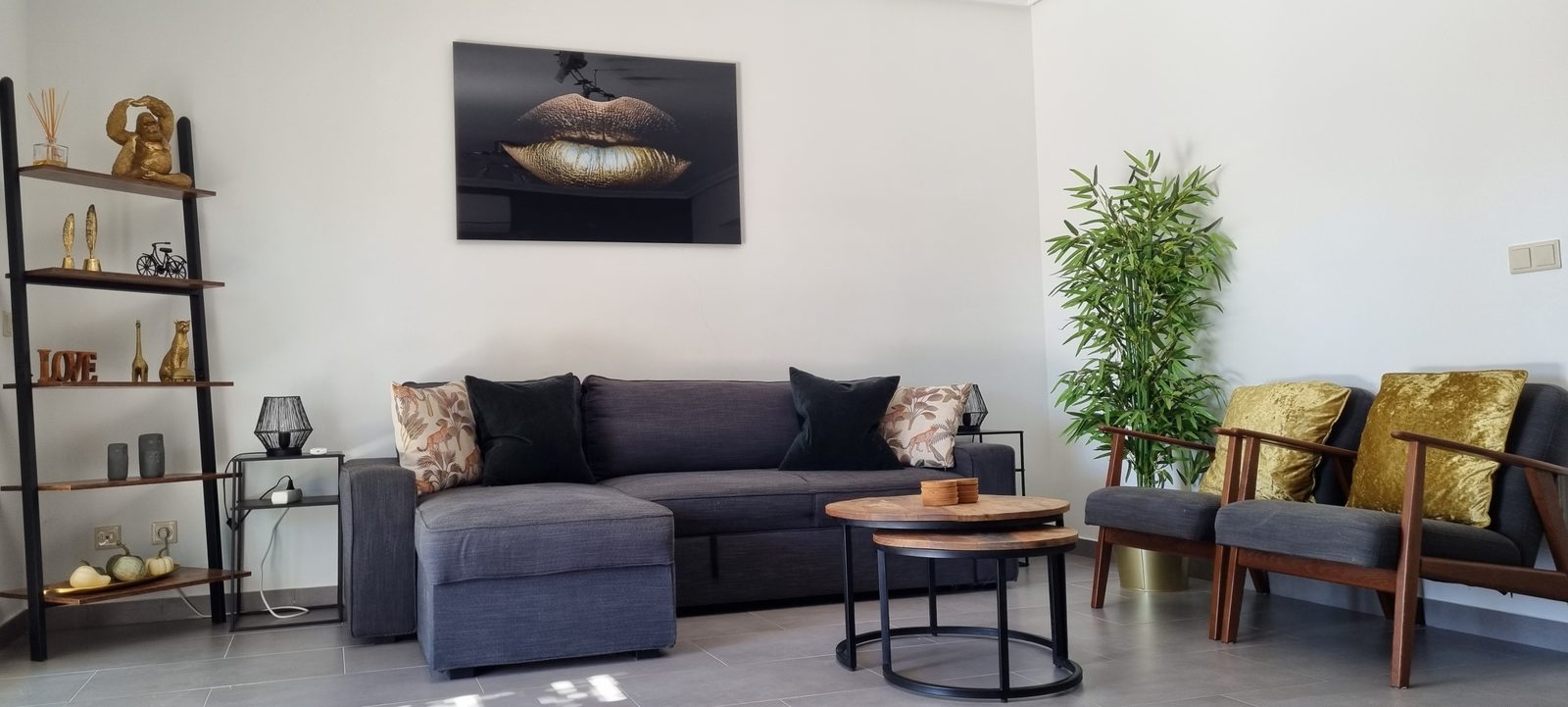 Woonkamer in Villa Venna
